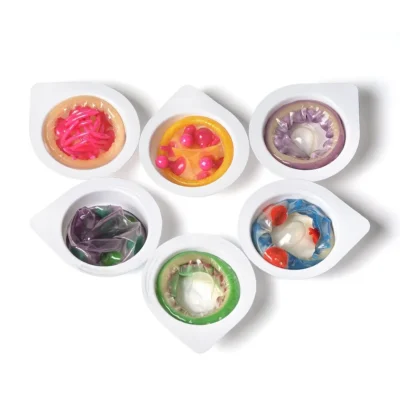 Презерватив Recare Pink Monster Spike Condom (презерватив з кульками та вусиками) 18 Зображення Презерватив Recare Pink Monster Spike Condom (презерватив з кульками та вусиками)