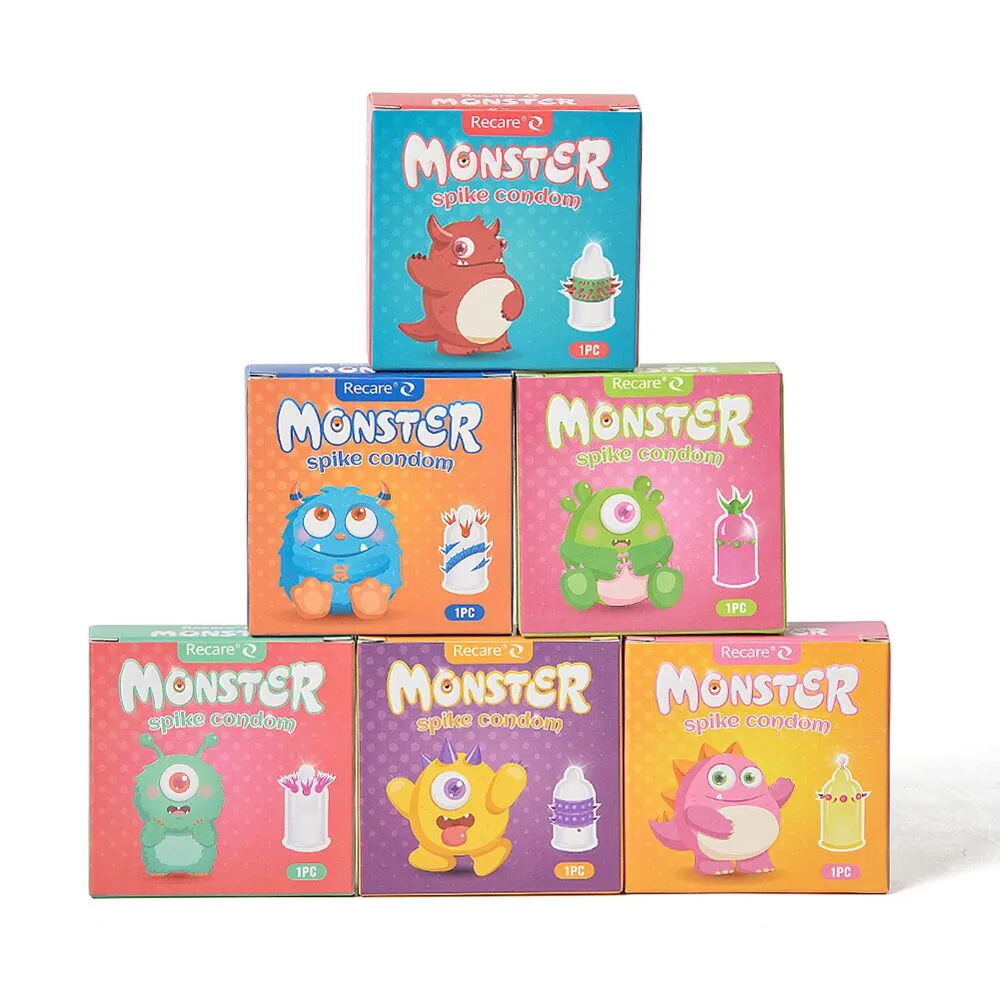 Презерватив Recare Pink Monster Spike Condom (презерватив з кульками та вусиками) 12 Презерватив Recare Pink Monster Spike Condom (презерватив з кульками та вусиками) - Зображення 10