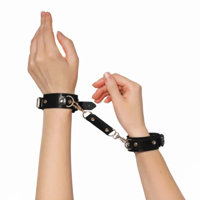Зображення Наручники із натуральної шкіри Art of Sex - Eva, колір чорний