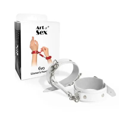 Alternative view of Наручники із екошкіри Art of Sex - Eva, колір білий