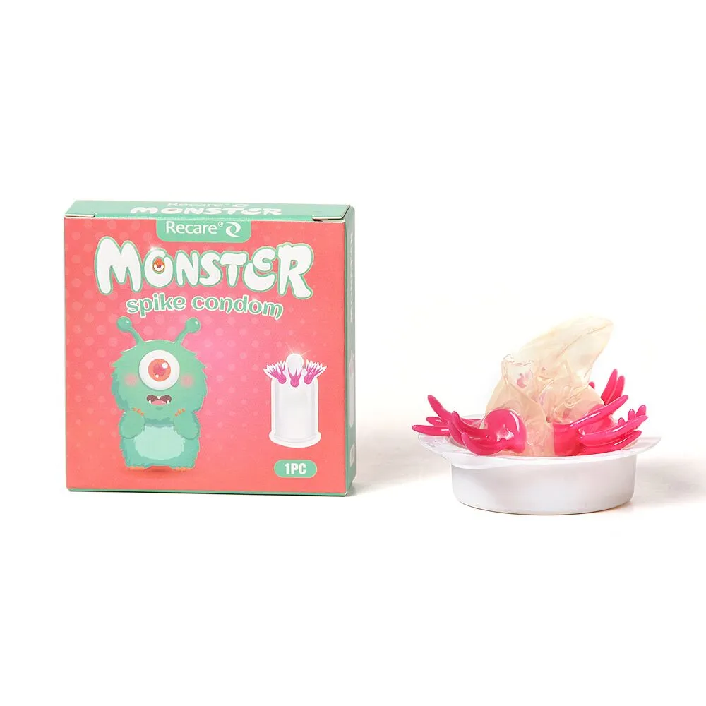 Презерватив Recare Turquoise Monster Spike Condom (презерватив з вусиками) 3 Презерватив Recare Turquoise Monster Spike Condom (презерватив з вусиками)