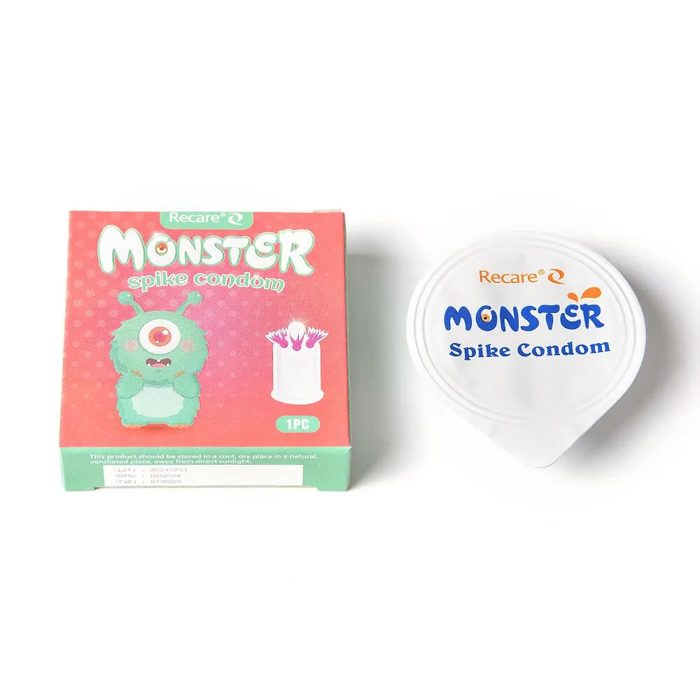 Презерватив Recare Turquoise Monster Spike Condom (презерватив з вусиками) 6 Презерватив Recare Turquoise Monster Spike Condom (презерватив з вусиками) - Зображення 4