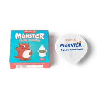 Презерватив Recare Red Monster Spike Condom (презерватив з рядами шипів) - Зображення 4