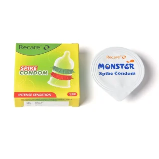 Презерватив Recare Spike Condom Green (презерватив з рядами шипів) 15 Зображення Презерватив Recare Spike Condom Green (презерватив з рядами шипів)