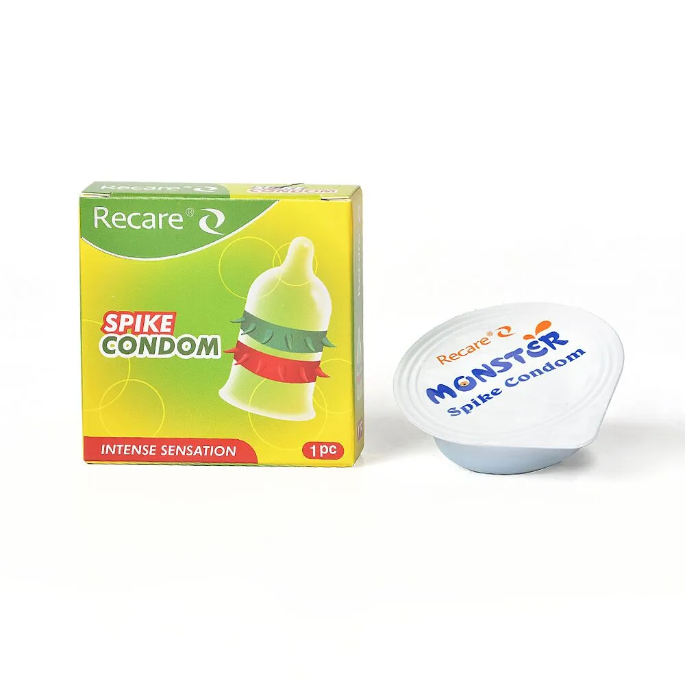 Презерватив Recare Spike Condom Green (презерватив з рядами шипів) 5 Презерватив Recare Spike Condom Green (презерватив з рядами шипів) - Зображення 3