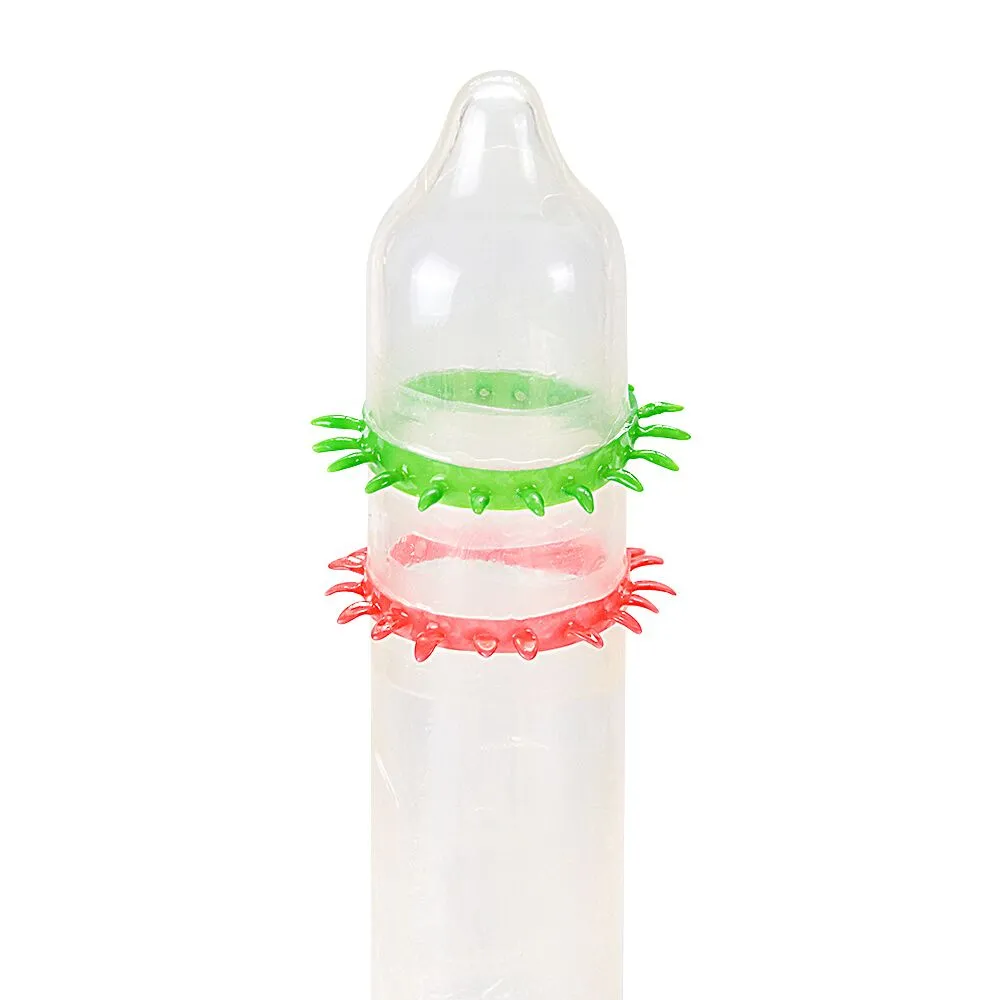 Презерватив Recare Spike Condom Green (презерватив з рядами шипів) 4 Презерватив Recare Spike Condom Green (презерватив з рядами шипів) - Зображення 2