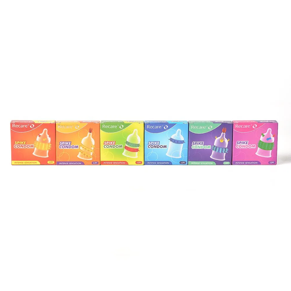 Презерватив Recare Spike Condom Pink (презерватив з кульками та рядами шипів) 12 Презерватив Recare Spike Condom Pink (презерватив з кульками та рядами шипів) - Зображення 10