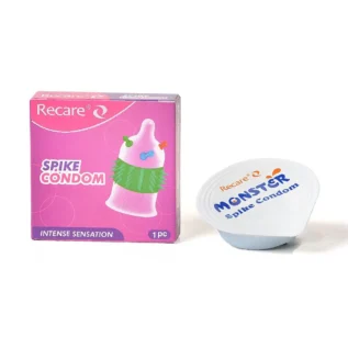 Презерватив Recare Spike Condom Pink (презерватив з кульками та рядами шипів) 14 Презерватив Recare Spike Condom Pink (презерватив з кульками та рядами шипів) - Зображення 3