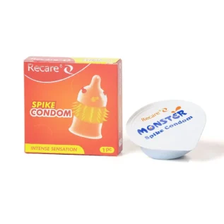 Презерватив Recare Spike Condom Orange (презерватив з вусиками та шипами) 14 Зображення Презерватив Recare Spike Condom Orange (презерватив з вусиками та шипами)