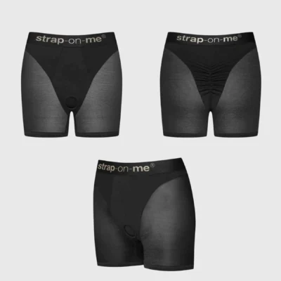 Alternative view of Шорти з фіксацією ділдо Strap-On-Me Harness Lingerie Halo - S - Black