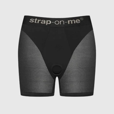 Шорти з фіксацією ділдо Strap-On-Me Harness Lingerie Halo - M - Black