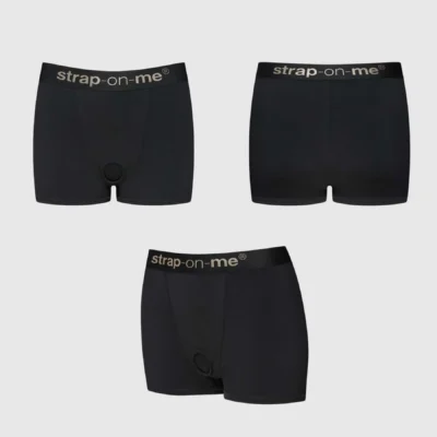 Alternative view of Шорти з фіксацією ділдо Strap-On-Me Harness Lingerie Allure - XS - Black