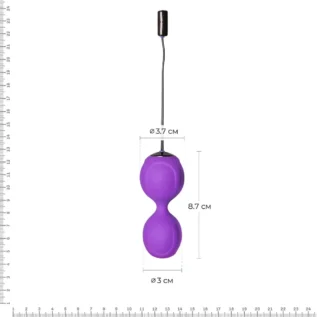 Alternative view of Вагінальні кульки з вібрацією Adrien Lastic Kegel Vibe Purple, діаметр 3,7 см