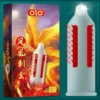 Презерватив OLO з вусиками + кулька "Phoenix Spiny condom" (у комплекті 1 презератив + 1 кулька)