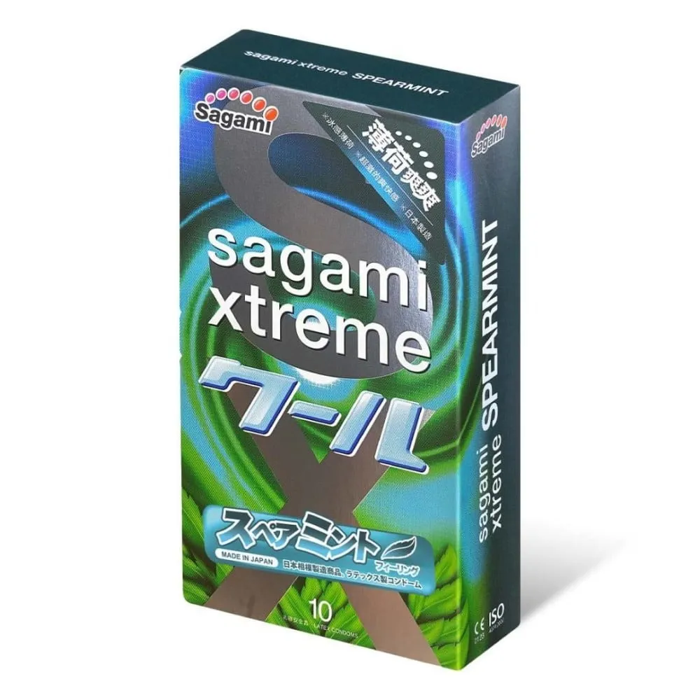 Презервативи латексні Sagami Xtreme Mint, з ароматом м'яти (ціна за упаковку, 10 штук) 3 Презервативи латексні Sagami Xtreme Mint, з ароматом м'яти (ціна за упаковку, 10 штук)