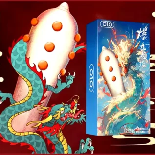 Презервативи OLO Nine Dragon (1 шт. презерватив із шипом та 1 шт. ультра тонкий презерватив)