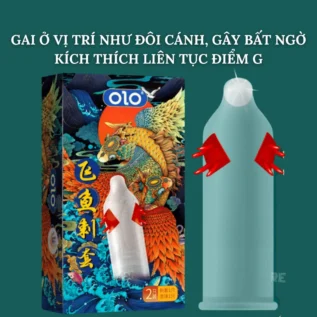 Alternative view of Презервативи з вусиками OLO FLYING KOI (у комплекті 1 презерватив + 1 кулька)