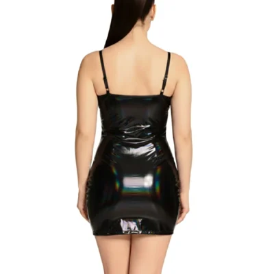 Alternative view of Лакована сукня Art of Sex - Demeter, колір чорний з ефектом голограми, розмір S