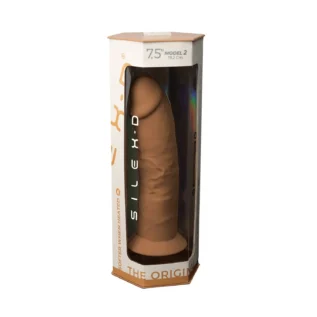 Фалоімітатор SilexD Henry Caramel (MODEL 2 size 7.5in), двошаровий, силікон + Silexpan, діаметр 4,8 см 13 Зображення Фалоімітатор SilexD Henry Caramel (MODEL 2 size 7.5in), двошаровий, силікон + Silexpan, діаметр 4,8 см