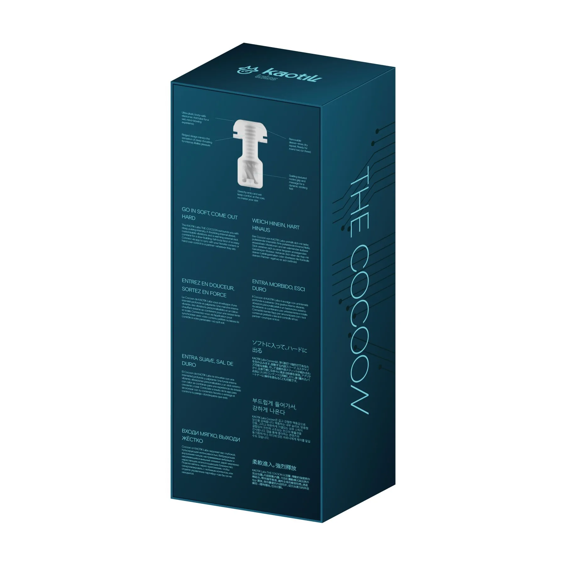 Смарт-мастурбатор Kaotik Labs The Cocoon, режим edging, пульсації, підігрів до 42 °C 11 Смарт-мастурбатор Kaotik Labs The Cocoon, режим edging, пульсації, підігрів до 42 °C - Зображення 9