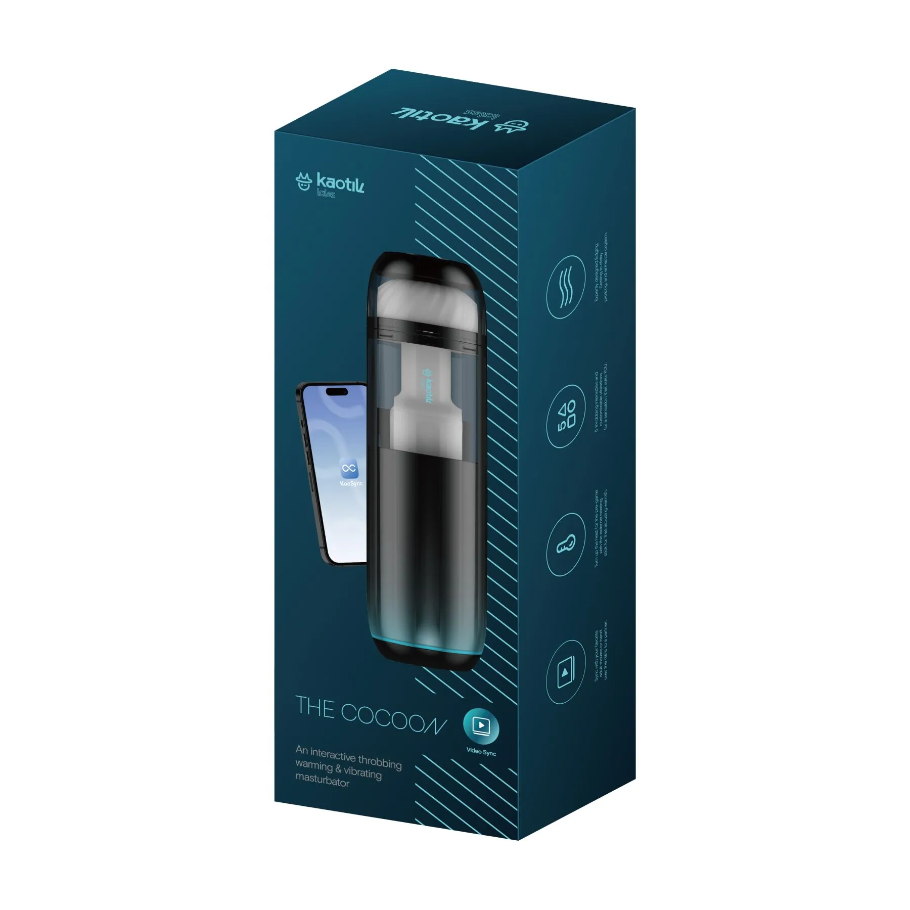 Смарт-мастурбатор Kaotik Labs The Cocoon, режим edging, пульсації, підігрів до 42 °C 10 Смарт-мастурбатор Kaotik Labs The Cocoon, режим edging, пульсації, підігрів до 42 °C - Зображення 8