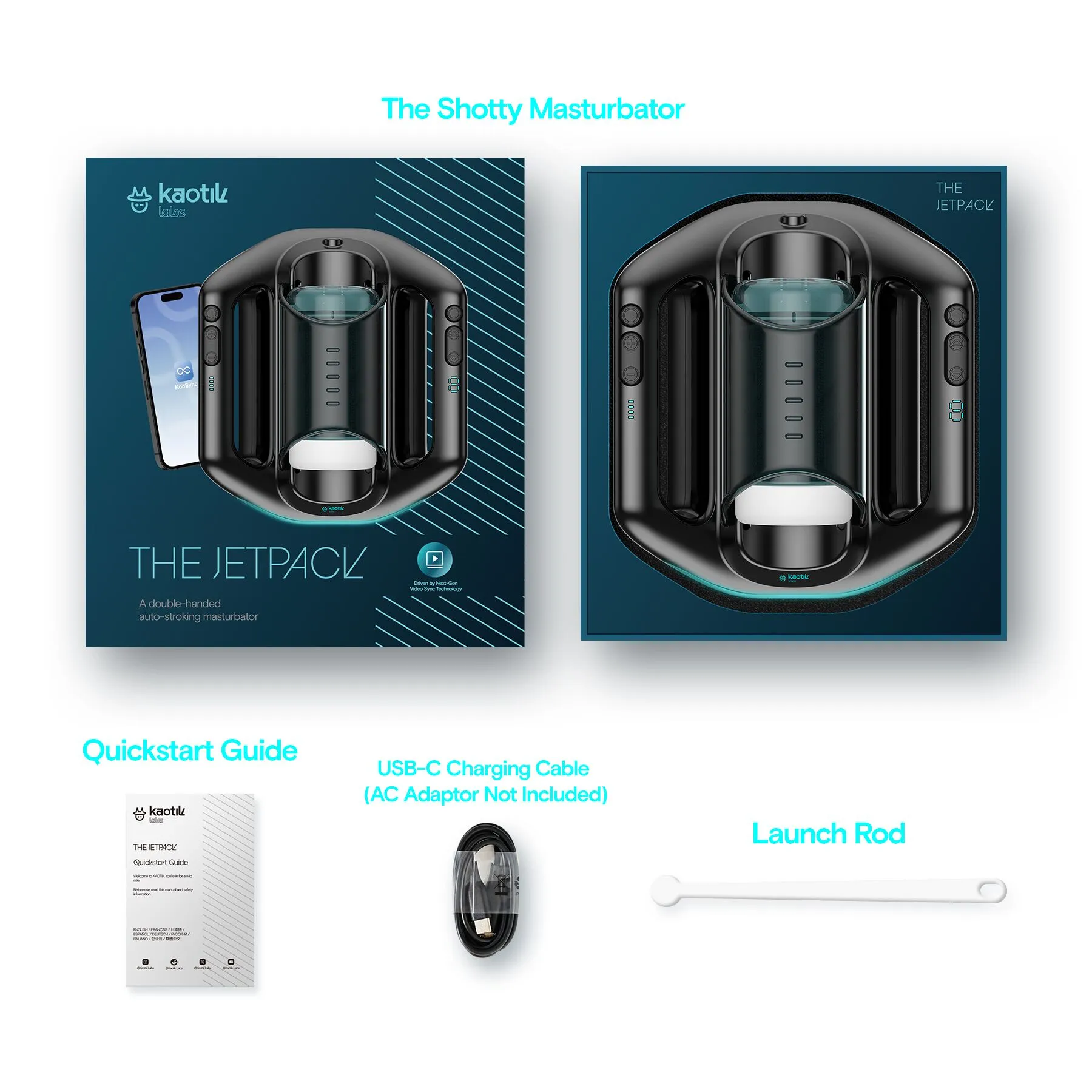 Смарт-мастурбатор Kaotik Labs The Jetpack, режим edging, дуже потужний, імітація фрикцій 9 Смарт-мастурбатор Kaotik Labs The Jetpack, режим edging, дуже потужний, імітація фрикцій - Зображення 7