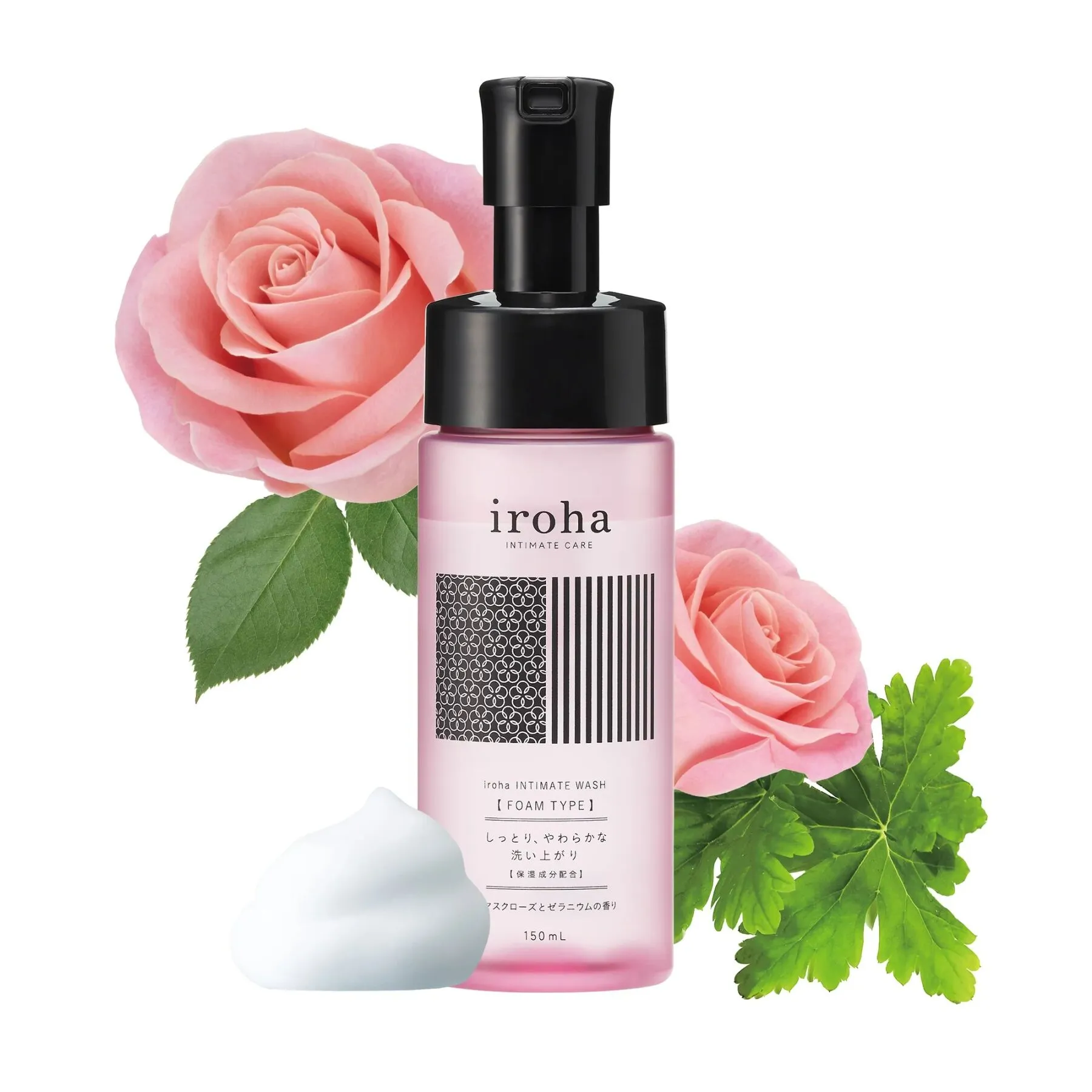 Піна для інтимного догляду Iroha Intimate Wash Foam Type Damask Rose and Geranium 150 мл 4 Піна для інтимного догляду Iroha Intimate Wash Foam Type Damask Rose and Geranium 150 мл - Зображення 2