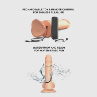 Зображення Фалоімітатор з вібрацією і ротацією Strap-On-Me Rotating & Vibrating Realistic Dildo - L - Vanilla