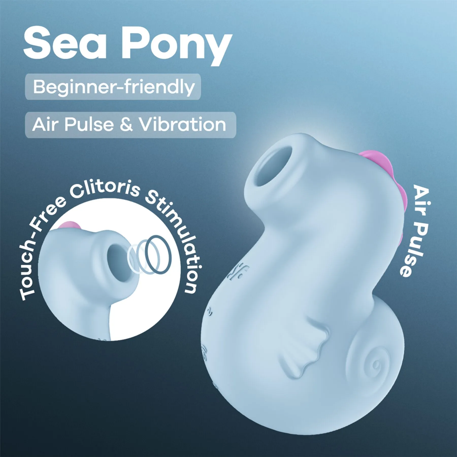 Вакуумний кліторальний стимулятор Satisfyer Sea Pony 8 Вакуумний кліторальний стимулятор Satisfyer Sea Pony - Зображення 6