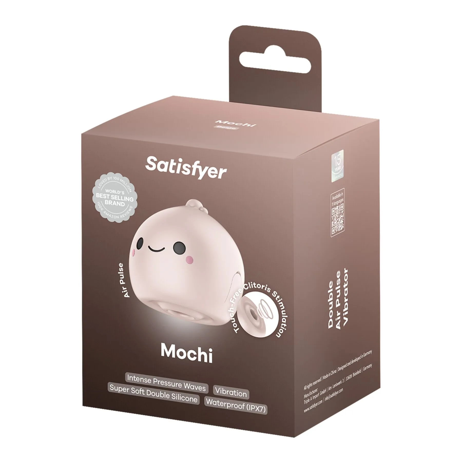 Вакуумний кліторальний стимулятор Satisfyer Mochi Beige 7 Вакуумний кліторальний стимулятор Satisfyer Mochi Beige - Зображення 5