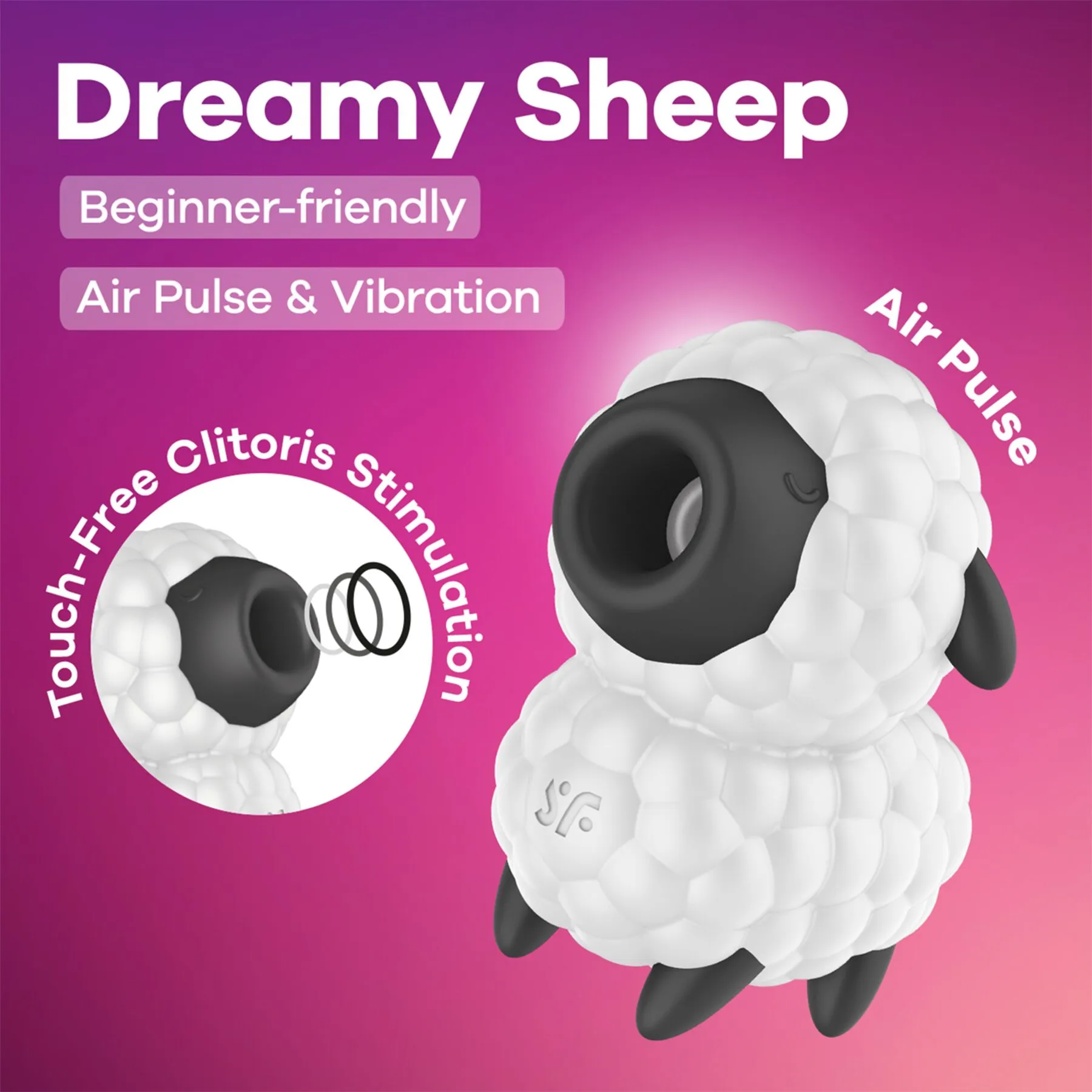 Вакуумний кліторальний стимулятор Satisfyer Dreamy Sheep 8 Вакуумний кліторальний стимулятор Satisfyer Dreamy Sheep - Зображення 6
