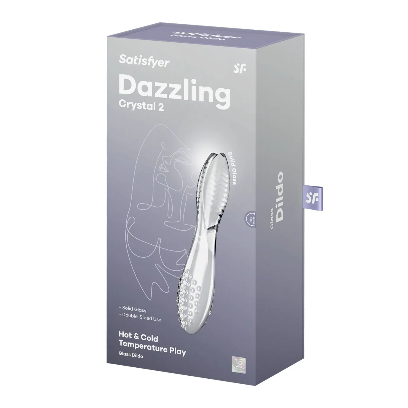 Двосторонній скляний дилдо Satisfyer Dazzling Crystal 2 7 Двосторонній скляний дилдо Satisfyer Dazzling Crystal 2 - Зображення 5