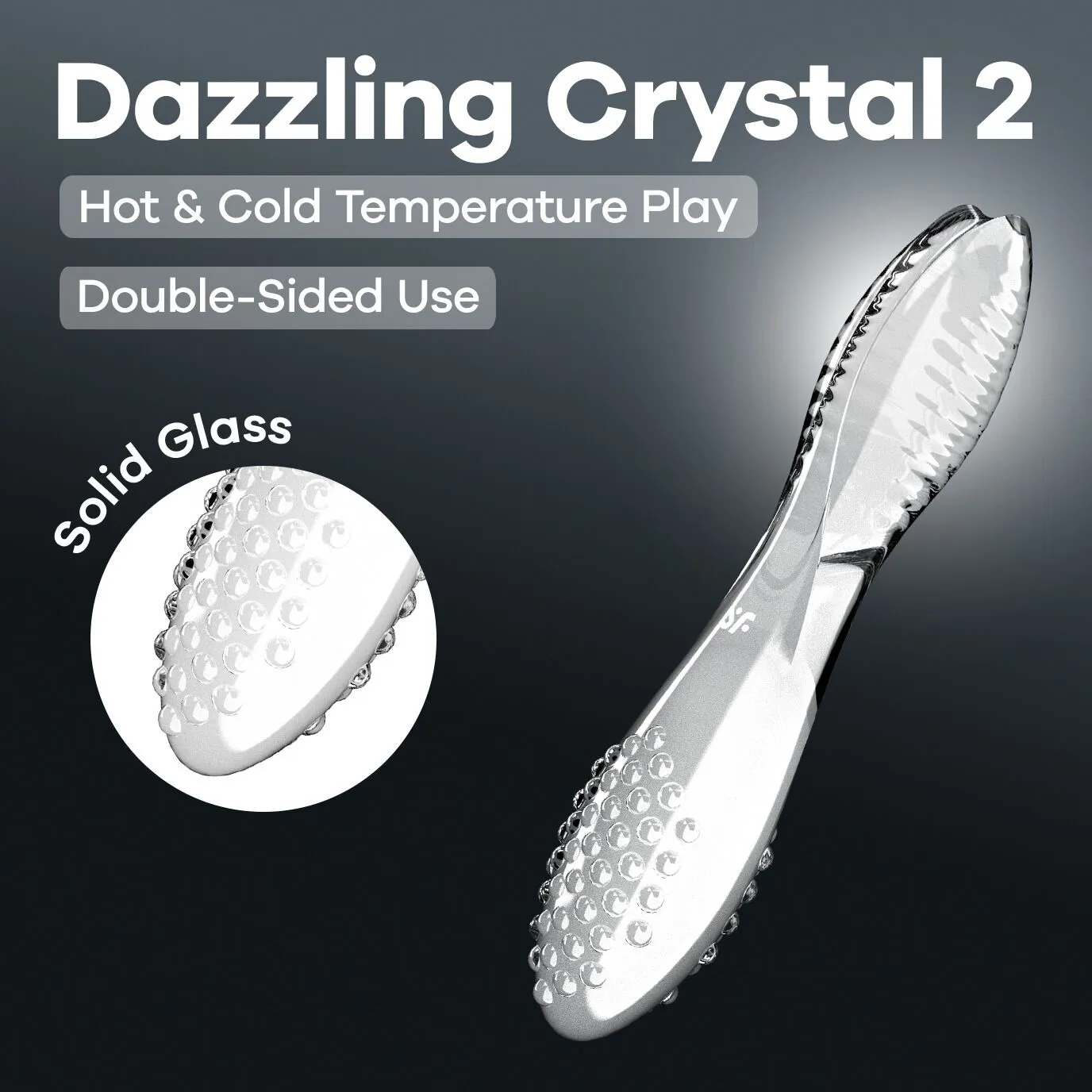 Двосторонній скляний дилдо Satisfyer Dazzling Crystal 2 8 Двосторонній скляний дилдо Satisfyer Dazzling Crystal 2 - Зображення 6