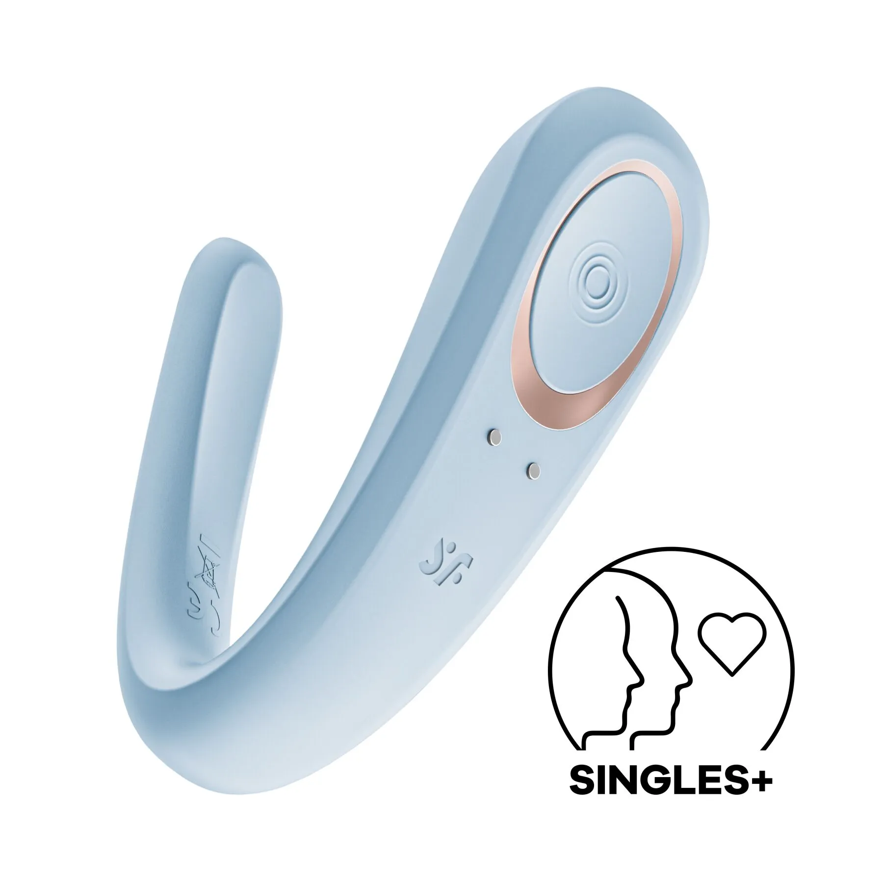 Вібратор для пар Satisfyer Double Classic Light Blue з одним моторчиком 3 Вібратор для пар Satisfyer Double Classic Light Blue з одним моторчиком