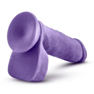 Зображення Фалоімітатор кібершкіра au NATUREL bold HERO 8INCH DILDO PURPLE