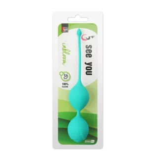 Зображення Вагінальні кульки SEE YOU IN BLOOM DUO BALLS 36MM GREEN