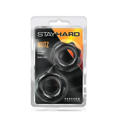 Зображення Набір ерекційних кілець STAY HARD Nutz BLACK