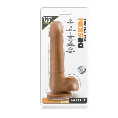 Зображення Фалоімітатор Dr. SKIN REALISTIC COCK BASIC 7 MOCHA