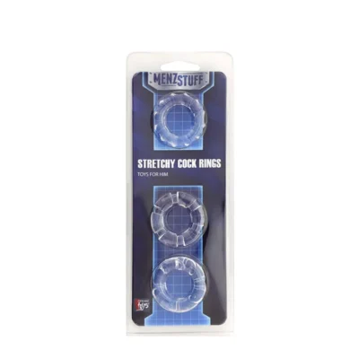 Зображення Кільце MENZSTUFF STRETCHY COCK RINGS, CLEAR