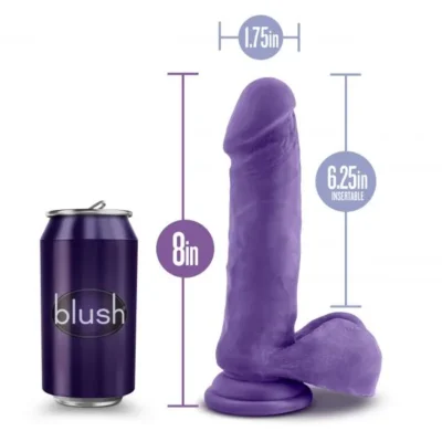 Зображення Фалоімітатор кібершкіра au NATUREL bold HERO 8INCH DILDO PURPLE