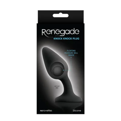Анальна пробка RENEGADE KNOCK KNOCK PLUG BLACK