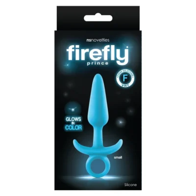 Анальна пробка із кільцем блакитна NS Novelties FIREFLY PRINCE SMALL BLUE