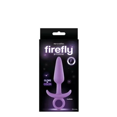 Анальна пробка світиться NS Novelties FIREFLY PRINCE MEDIUM PURPLE