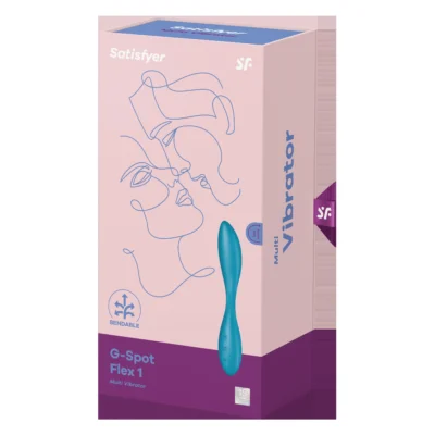 Зображення Мульти вібратор універсальний SATISFYER G-SPOT FLEX 1 блакитний