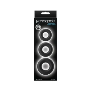 Набір кілець RENEGADE SUPER SOFT POWER RINGS BLACK