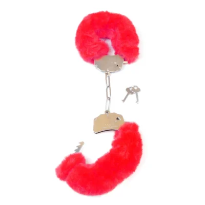 Alternative view of Наручники з пухнастим хутром Boss Series Furry Cuffs червоні