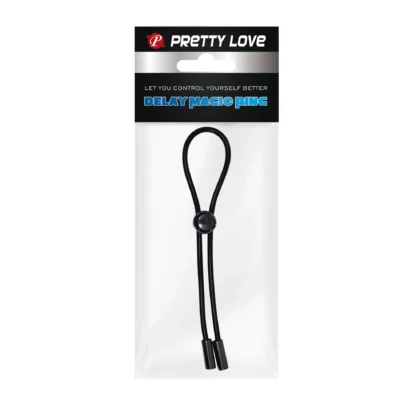 Зображення Петля для пеніса PRETTY LOVE DELAY MAGIC RING, чорна