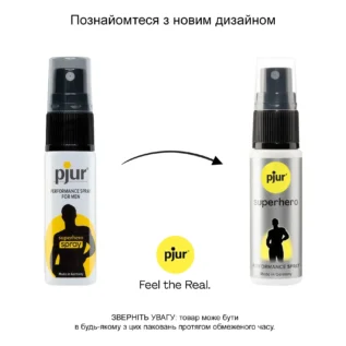 Зображення Спрей-пролонгатор pjur Superhero Performance Spray 20 мл, всотується в шкіру, природні компоненти