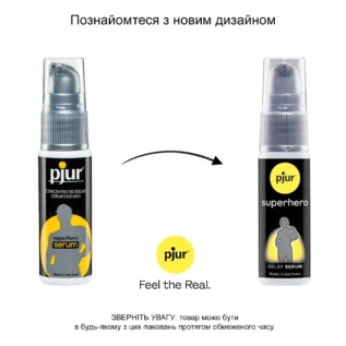 Зображення Сироватка-пролонгатор pjur Superhero Delay Serum 20 мл, створює ефект плівки, без оніміння