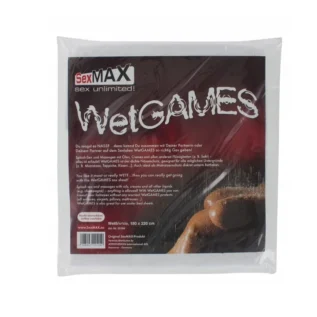 Простирадло вінілове біле SexMAX WetGAMES Sex sheet, 180 x 220 cm